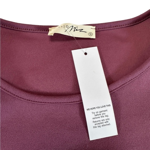 Hello Miz Women’s Maternity Short Sleeve Pleated Dress Size Small - Picture 15 of 17